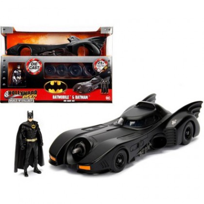 Batman Batmobile 1:24 Hollywood Rides 1989 Armable